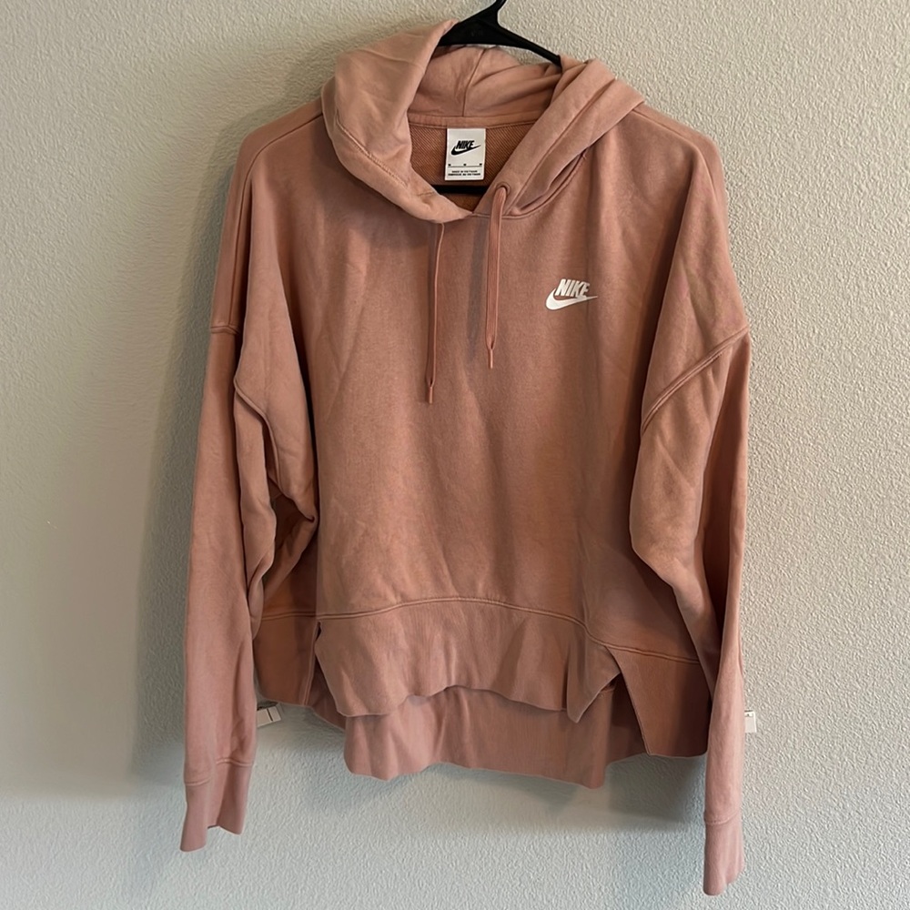 Cropped duty pink Nike hoodie size medium